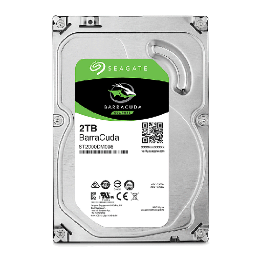 [ST2000DM008] Disco Duro 3.5" 2TB Seagate BarraCuda 7200RPM