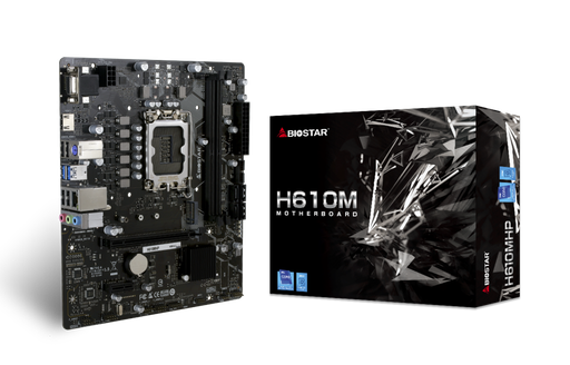 [H610MHP] Motherboard Biostar H610MHP LGA1700 12th, 13th & 14th Gen 2xDDR4 Micro-ATX