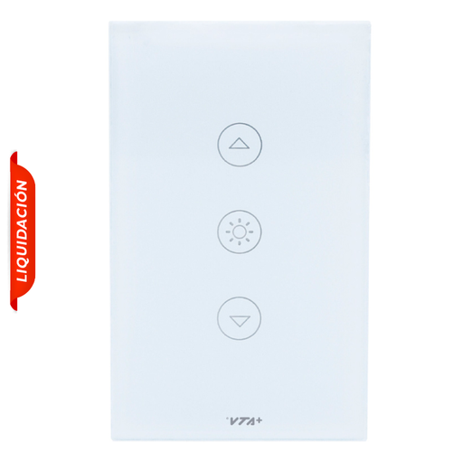 [VTA-84531] Interruptor Inteligente Sencillo VTA Touch IoT Dimerizable Smart Home Wi-Fi