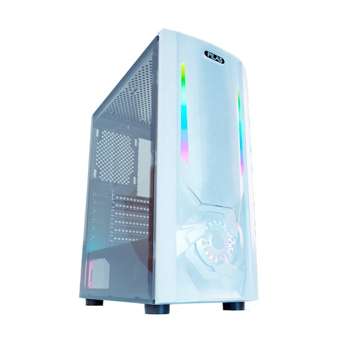 [J4 Blanco] Case Gaming Pilas Tikal J4 RGB Vidrio Templado ATX Blanco (Sin Fuente)