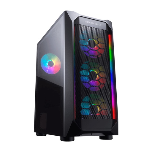 [385VM70.0004] Case Gaming Cougar MX410 Mesh-G RGB Media Torre Vidrio Templado ATX (Sin Fuente)