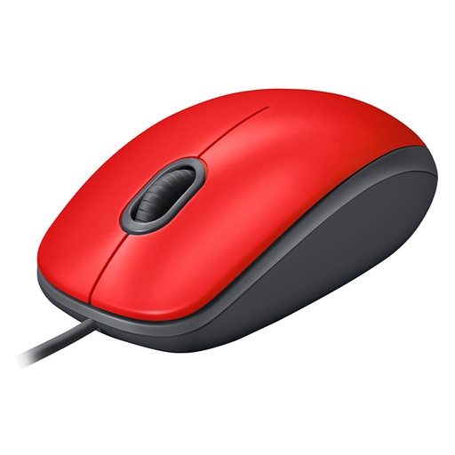 [910-006755] Mouse Alámbrico Óptico Logitech M110 Silent 1000 DPI Rojo