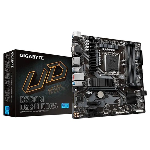 [B760M DS3H DDR4] Motherboard Gigabyte B760M DS3H DDR4 Socket LGA1700 13th & 12th Gen 4xDDR4 Micro ATX