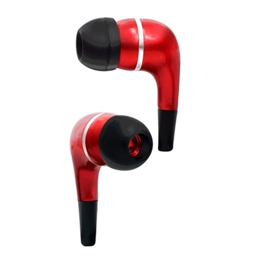 [ARG-HS-0525R] Audífonos Argom 3.5mm In-ear Ultimate HS525 Rojo