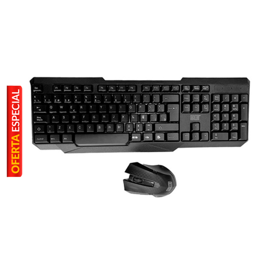 [AGI-9875S] Teclado y Mouse Inalámbrico Agiler AGI-9875S Negro Español