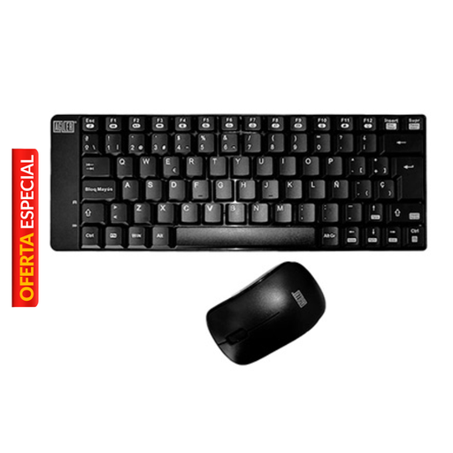 [AGI-9895] Teclado y Mouse Inalámbrico Agiler AGI-9895 Negro Español