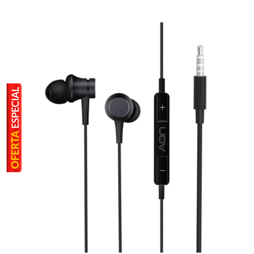 [AO-EP-1001] Audífonos AON 3.5mm In-ear Boom Buds Negro