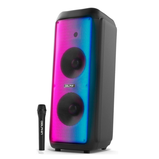 [SP-1070RBT] Bocina Dolphin SP-1070RBT Premium Dual 10” Bluetooth 3700W Negro