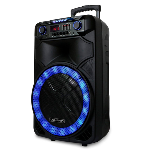 [SP-1500RBT] Bocina Dolphin SP-1500RBT Party Speaker 15" Bluetooth 3100W Negro