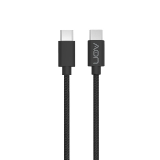 [AO-CB-5010] Cable USB-C a USB-C AON AO-CB-5010 2 Metros Trenzado Negro