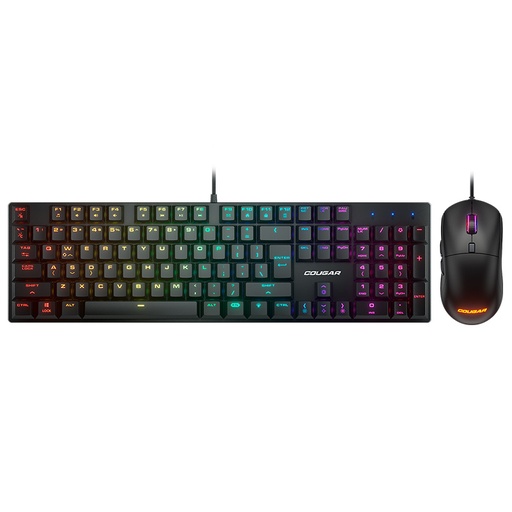 [37CBTM1MB.0009] Teclado y Mouse Gaming Alámbricos Cougar Combat Negro