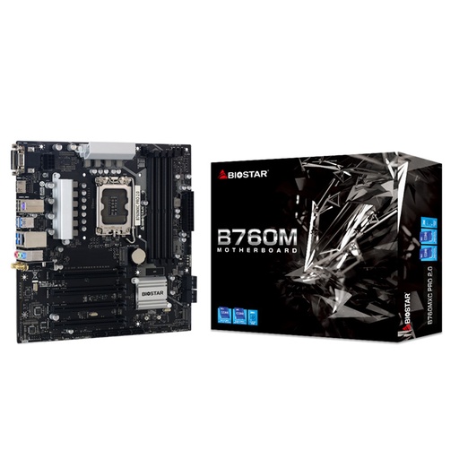[B760MXC Pro 2.0] Motherboard Biostar B760MXC Pro 2.0 Socket LGA1700 12th, 13th y 14th Gen 4xDDR4 Micro ATX