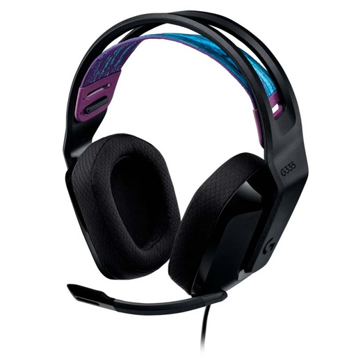 [981-000977] Audífonos tipo Headset Logitech G335 Lightspeed RGB Alámbricos Negro