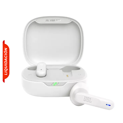 [JBLVFLEXWHTAM] Audífonos Bluetooth JBL Vibe Flex in-ear con Micrófono Blanco