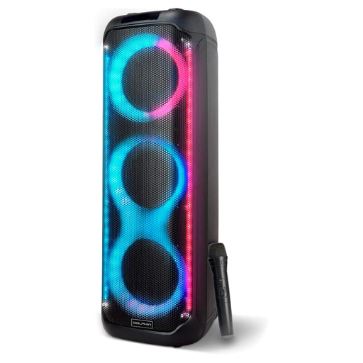 [KP-380] Bocina Dolphin KP-380 Karaoke Speaker Triple 8" Bluetooth 3800W Negro