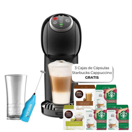 [12617614] Maquina De Café Nescafé Genio S Plus Dolce Gusto + Vaso + Espumador + 2 Cajas De Capsulas Nescafé