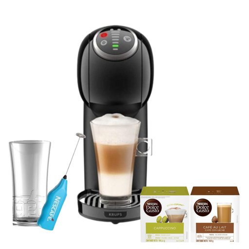 [12617614] Maquina De Café Nescafé Genio S Plus Dolce Gusto + Vaso + Espumador + 2 Cajas De Capsulas Nescafé