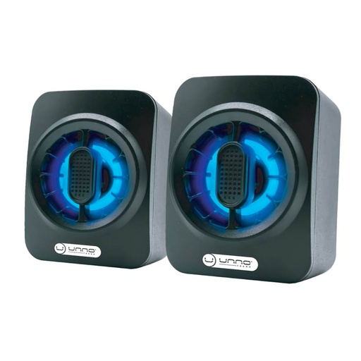 [SP9025BK] Bocina 2.0 Unno Tekno SP9025BK 6W Negro