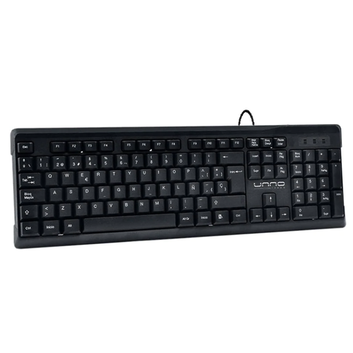 [KB6701BK] Teclado Alámbrico Unno Tekno Klass Español Negro