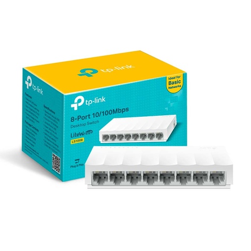 [LS1008] Switch TP-Link LS1008 8 Puertos 10/100/1000Mbps