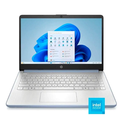 [14-dq6012dx] Laptop HP 14-DQ6012DX 14" Celeron N150 4GB RAM 128GB UFS Celeste W11 Home Teclado Ingles